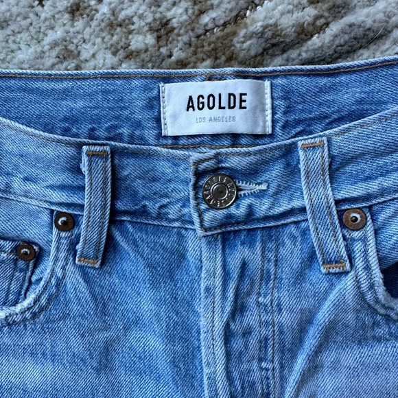 Agolde Riley High Rise Straight Crop Jeans - Picture 6 of 9